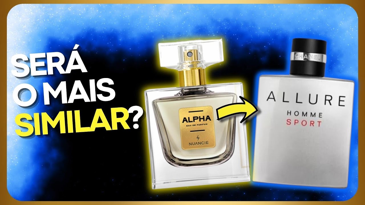 Perfume ALPHA Nuancielo(Contratipo ALLURE Homme Sport)Resenha#46 Será SIMILAR ao perfume da Chanel?