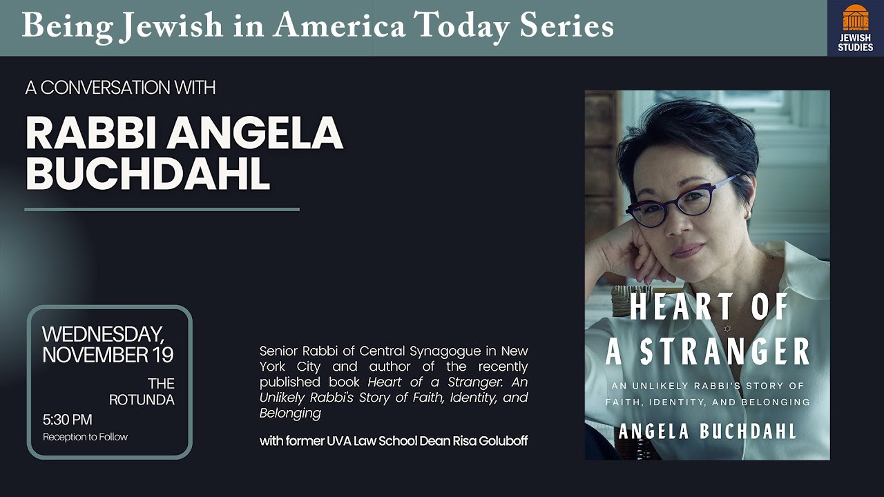 A Conversation with Rabbi Angela Buchdahl | Being Jewish in America Today Series