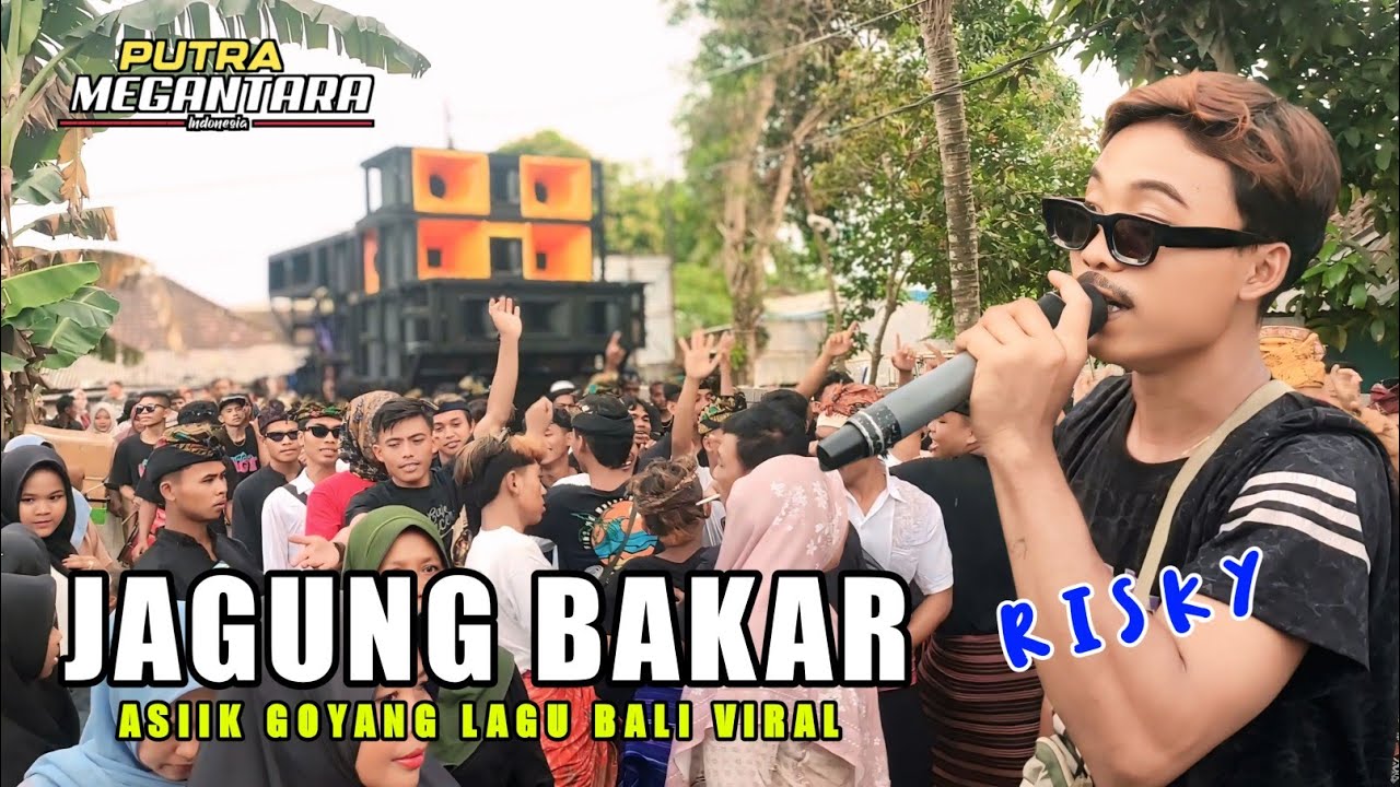 Asiknya Goyang Di Jalan Lombok || Jagung Bakar Cover Risky Putra Megantara