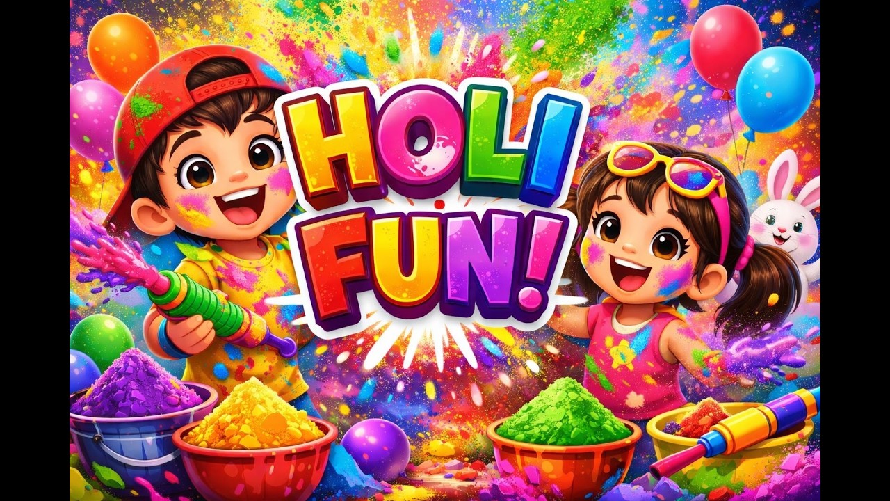 Holi Dhamaka with GOGO & Friends | Kids Holi Song 2026 |Happy Holi Dance Party 🎨🌈 Festival of Colors