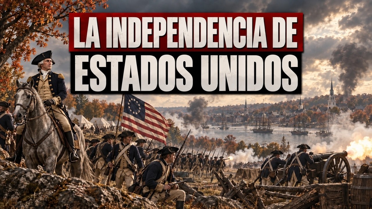 ✅ La GUERRA de la INDEPENDECIA de ESTADOS UNIDOS en 10 minutos