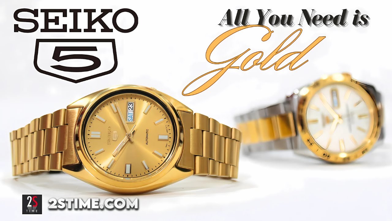 SEIKO 5 Series | SNXS80K1 & SNKE04K1 Gold Collection