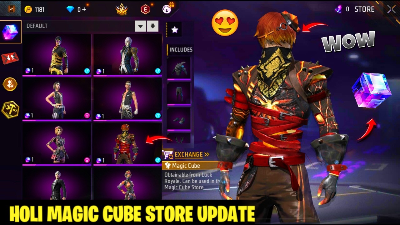 FREE MAGIC CUBE 🥳 || HOLI MAGIC CUBE STORE UPDATE || MAGIC CUBE STORE OB53 UPDATE