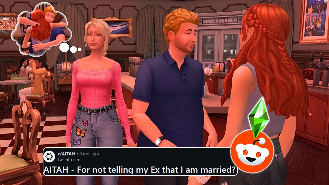 I didn't tell my ex that I'm married... | Reddit Stories in The Sims 4