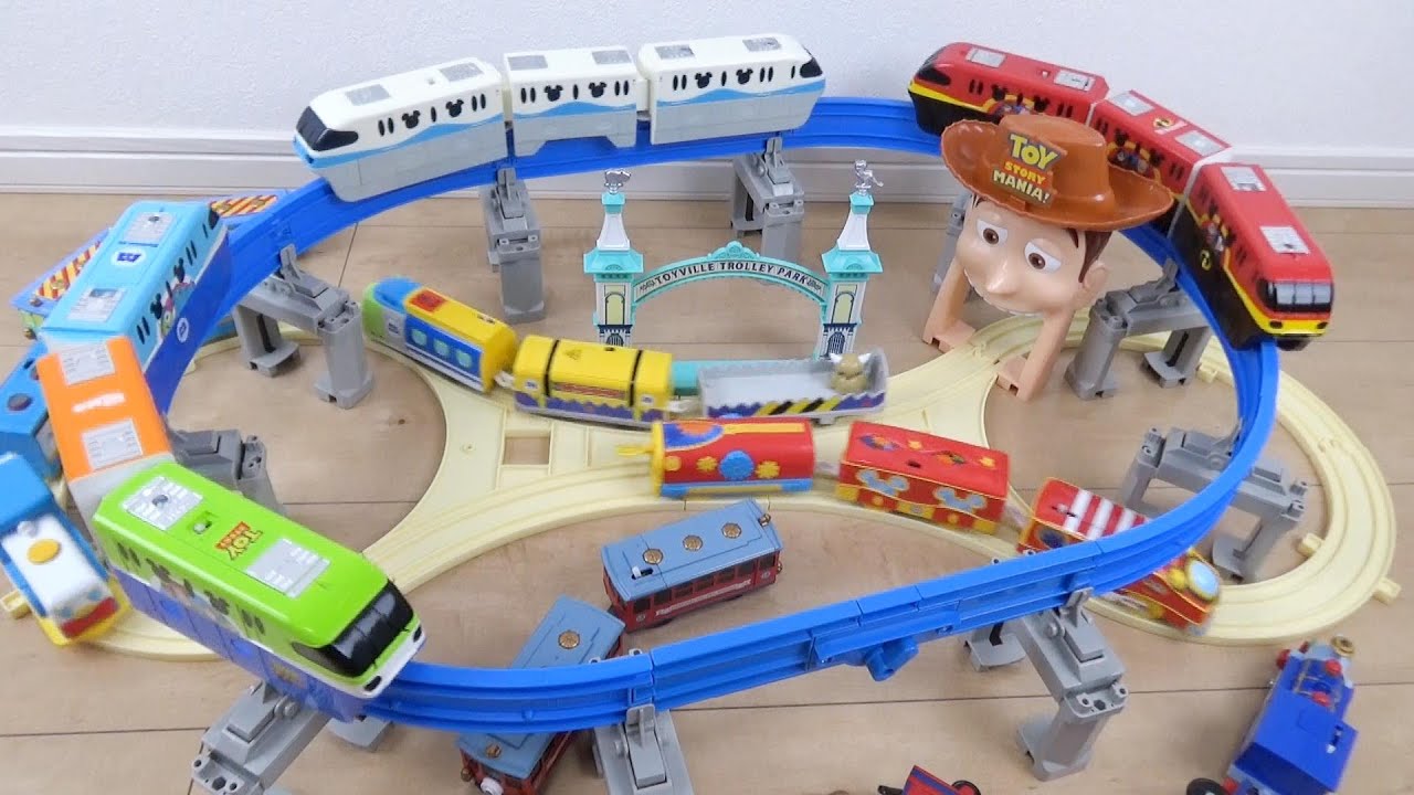【モノレール】ディズニーリゾートラインのプラレールプレイセットを開けて遊ぶよ♪