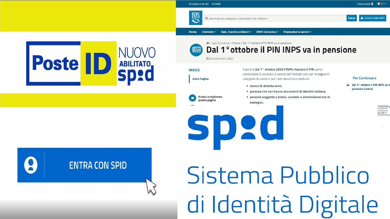 SPID - Come fare lo Spid Poste (INPS)