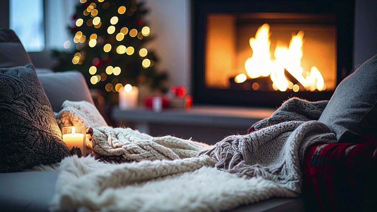 Relaxing peacefull piano music cozy evening at home and deep sleep music