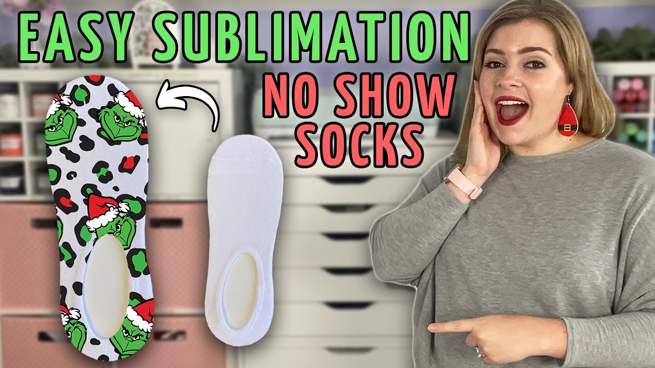 EASY Sublimation Stocking Stuffer Idea ... No Show Socks!