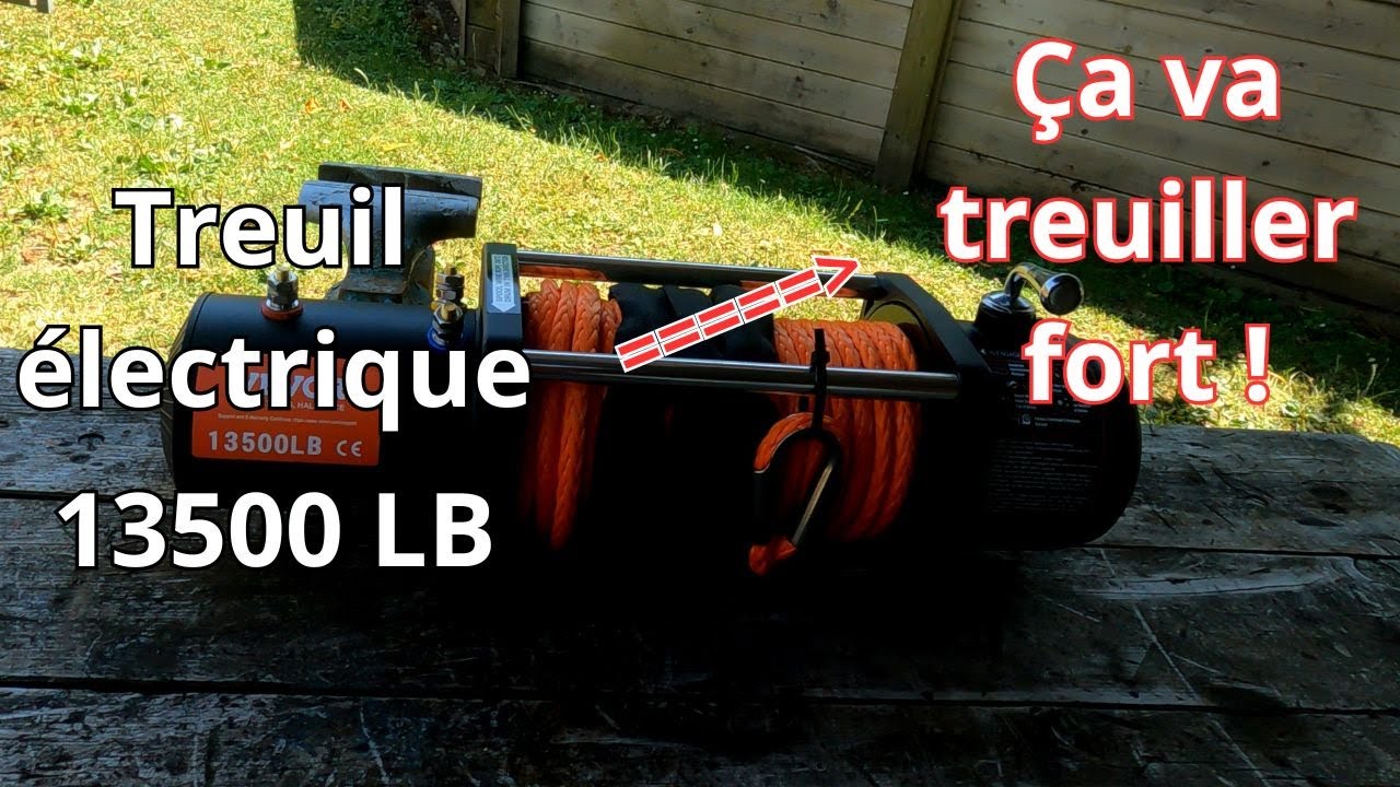 Treuil &eacute;lectrique 13500 lb, &ccedil;a va treuiller fort !