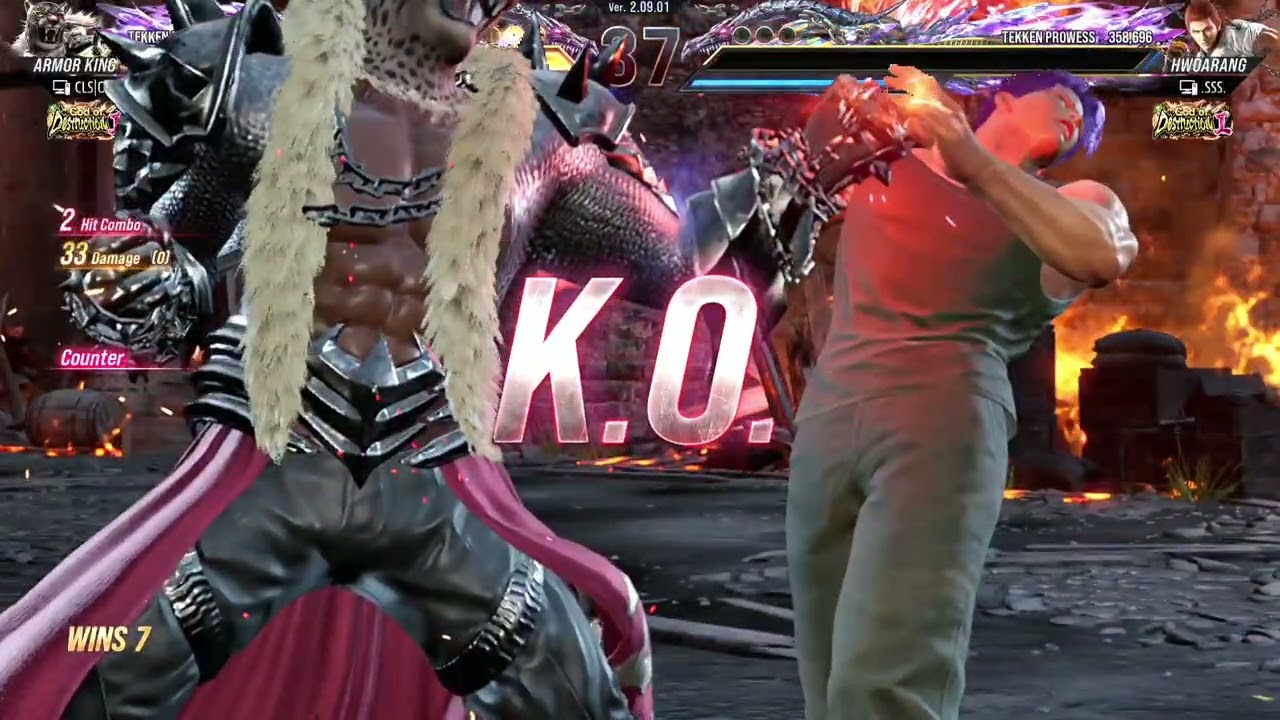 [Tekken 8] - (CLS|Orochi Ch) Armor King vs (SSS) Hwoarangb#tekken8 #tekkenhighlights #tekkenvideos 