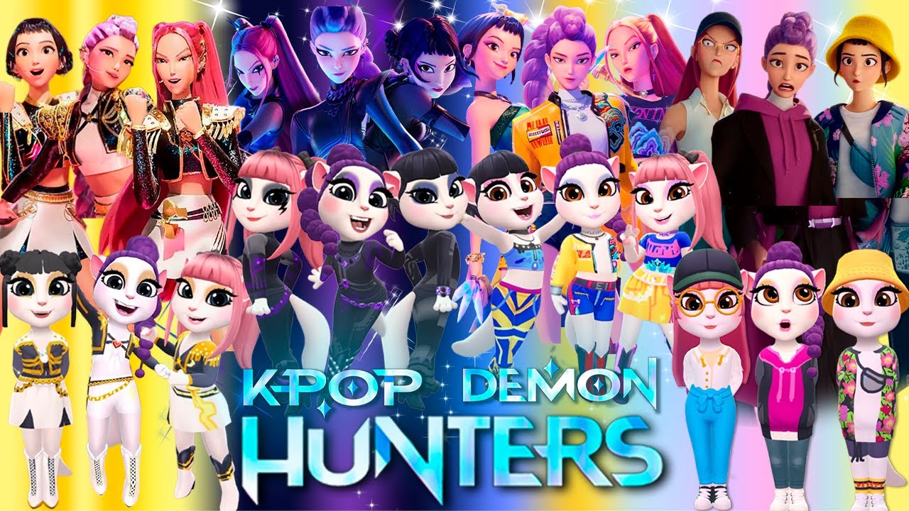 😈🎵 My Talking Angela 2 | K -POP DEMON HUNTERS | New Cosplay | Makeover🔥✨