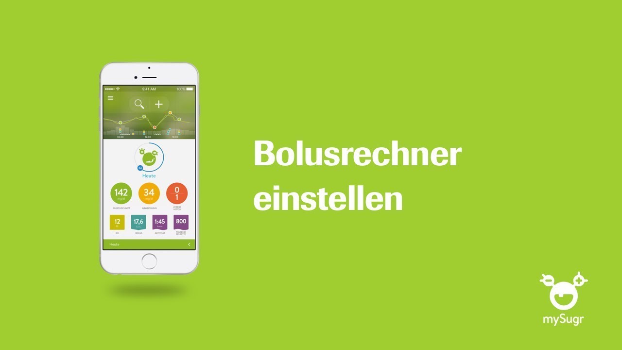 Bolusrechner einstellen