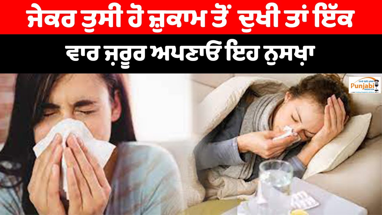 ਜੇਕਰ ਤੁਸੀਂ ਹੋ ਜ਼ੁਕਾਮ ਤੋਂ ਦੁਖੀ ਤਾਂ ਇੱਕ ਵਾਰ ਜ਼ਰੂਰ ਅਪਣਾਓ ਇਹ ਨੁਸਖ਼ਾ, Home Remedies | gharelu nuskhe