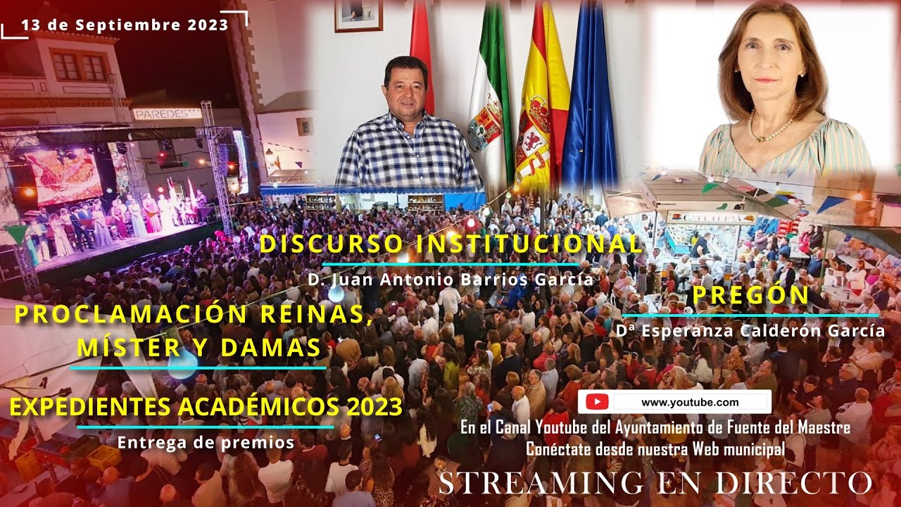 Discurso Institucional de nuestro Alcalde, D. Juan Antonio Barrios García.