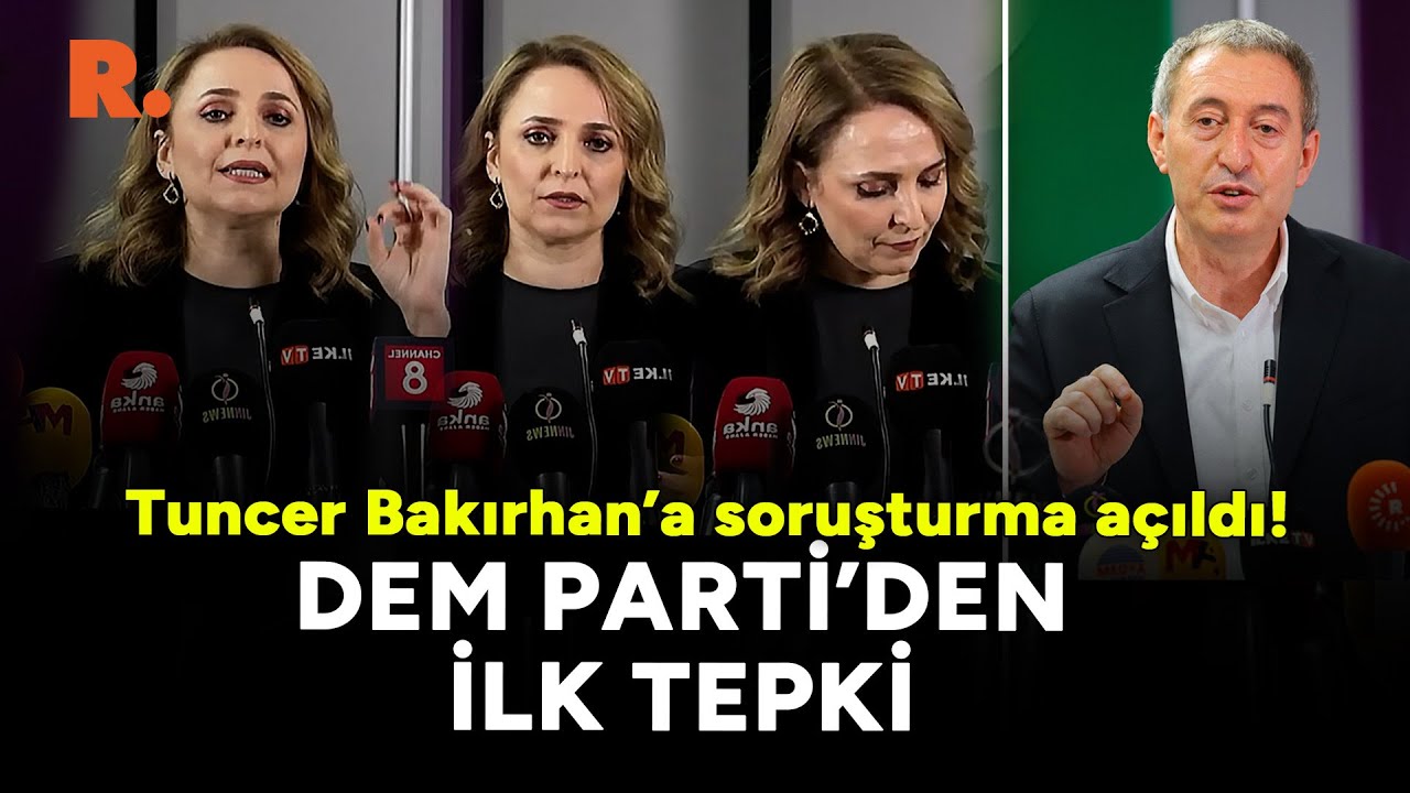 #SONDAKİKA Tuncer Bakırhan'a soruşturma: DEM Parti'den ilk tepki