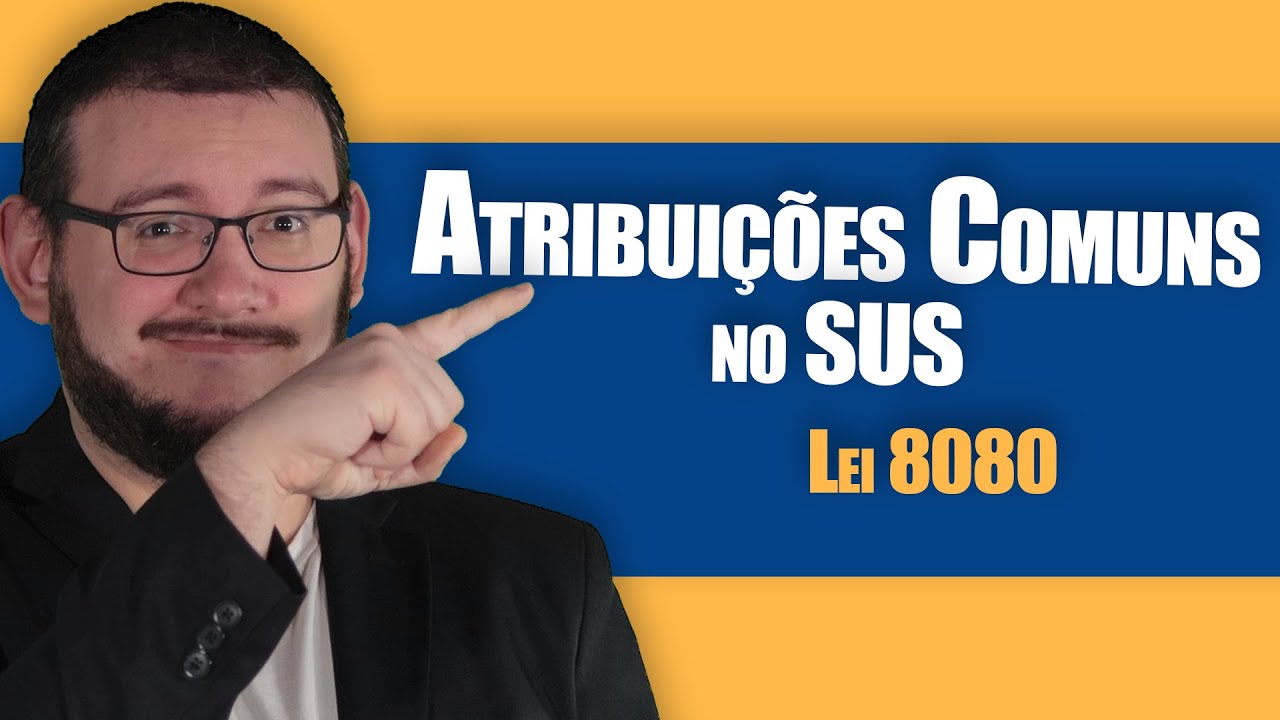 Atribuições comuns da União, Estados e Municípios no SUS segundo a lei 8080