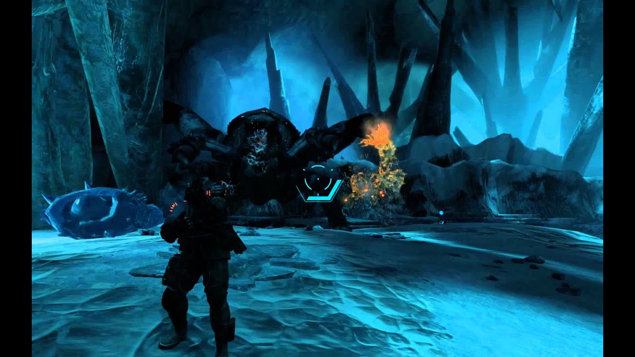 Lost Planet 3 - Mission 4 Unknown Structure: Defeat Cat-L Vorgg Akrid Bossfight in Ice Cave PC