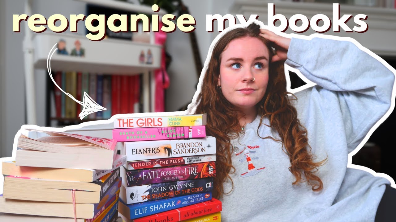 re-organise my bookshelves and TBR cart with me 📚 (ft a mini book haul)