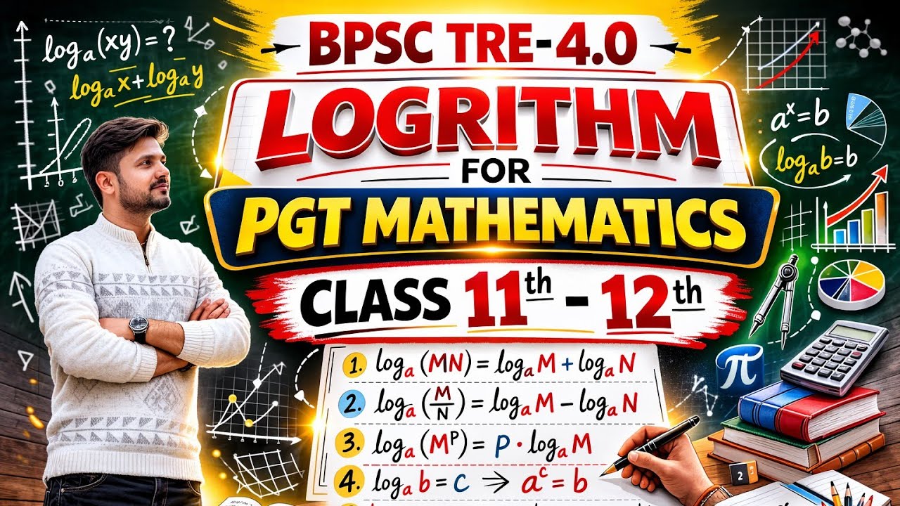 Logrithm for tre-4.0 pgt mathematics class  11th-12th all important questions vh classes by pk sir 