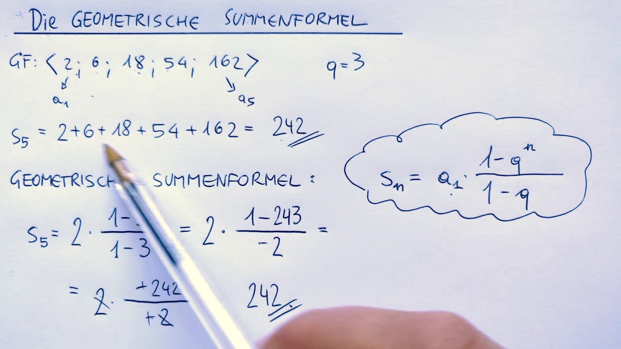 Die geometrische Summenformel