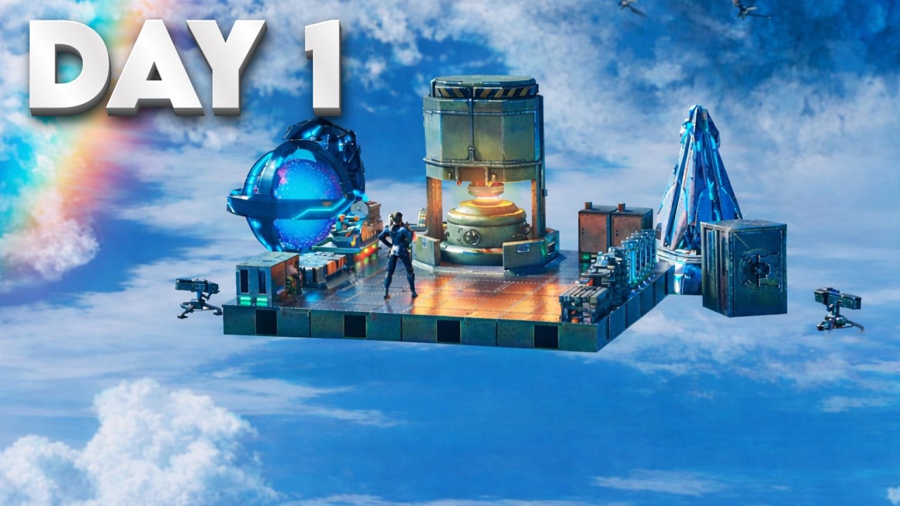 Como Un TRIO de 30.001 HORAS Construye Una BASE FLOTANTE en Ark PvP...