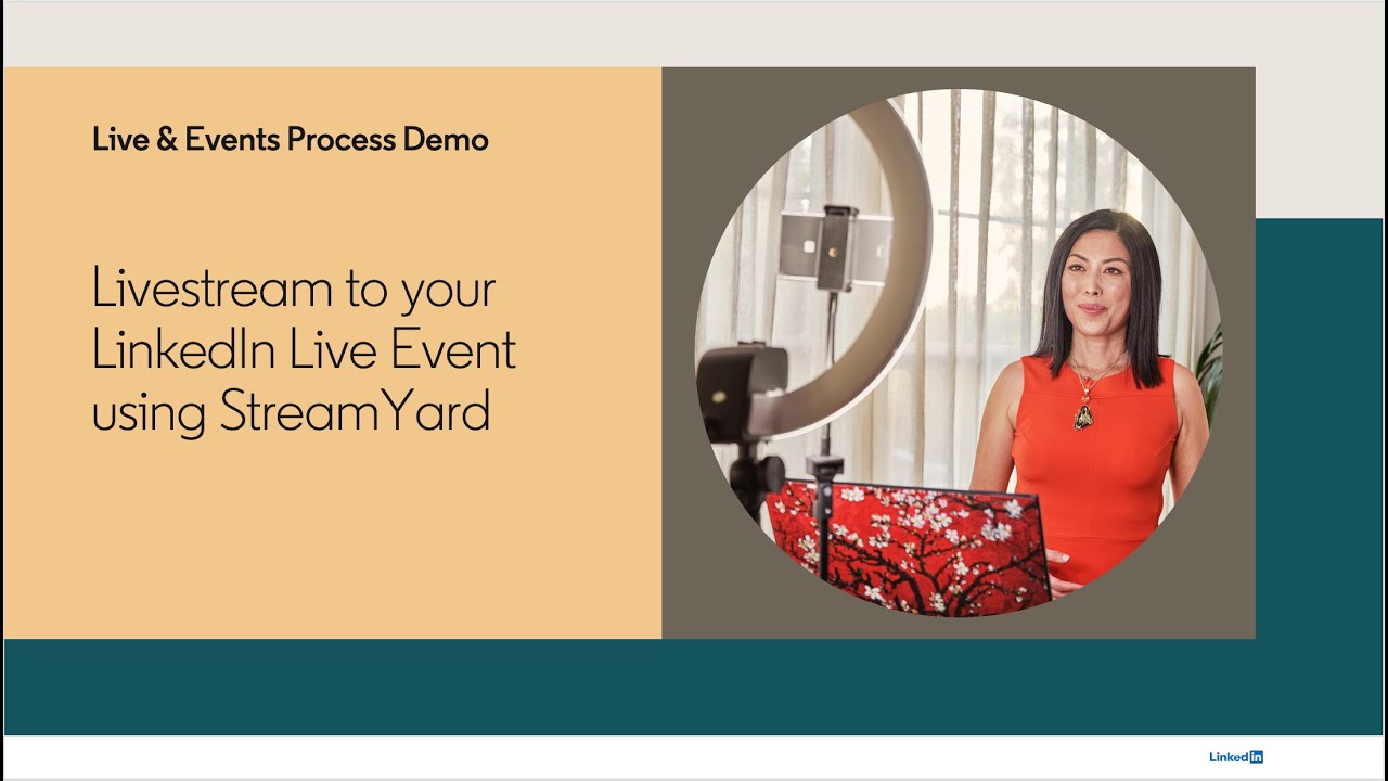 How to livestream to your LinkedIn Live Event using StreamYard