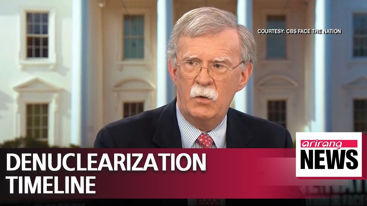 U.S. plan would dismantle N. Korea's nuclear, missile programs within a year: Bolton