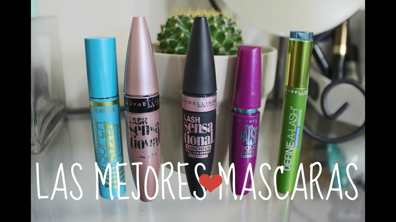 TOP 5: LAS MEJORES MASCARAS BARATAS Y BUENAS|MAYBELLINE,COVERGIRL