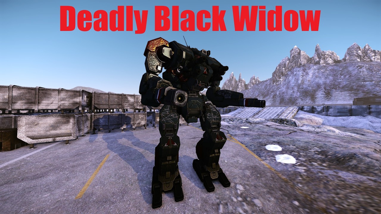 MWO - Смертоносная LB-5X Черная Вдова из вселенной Warhammer (#1432)