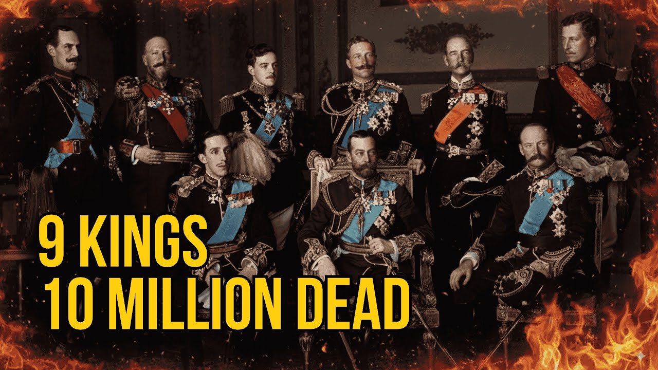 The Photo That Ignited WWI: 9 Kings, One Shot!