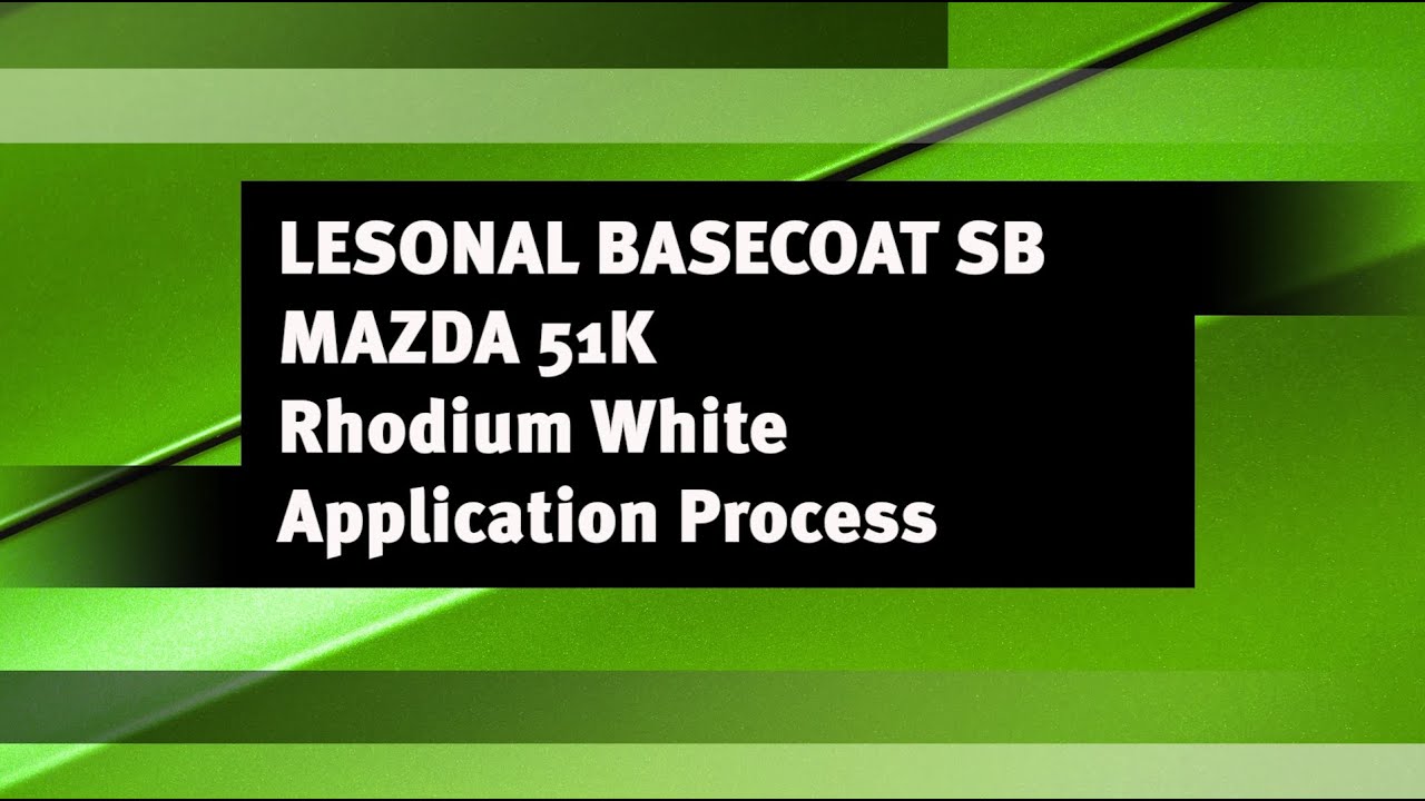 Mazda 51K Rhodium White - LESONAL SB*