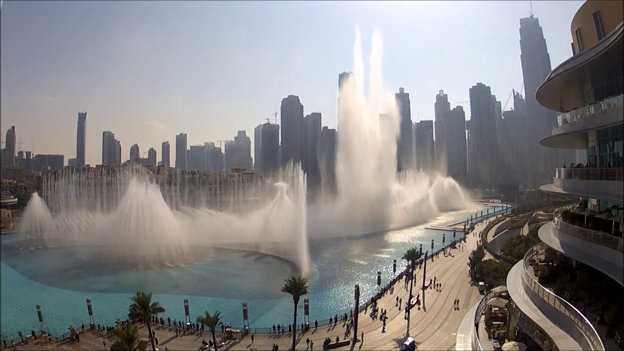 Dubai Fountain Show Springbrunnen Show
