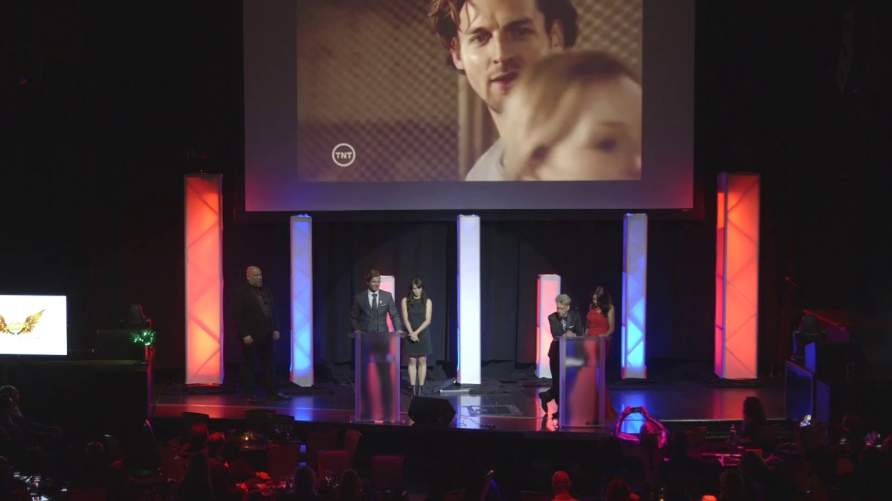 DONNY BOAZ Star of the YOUNG AND THE RESTLESS Accepts the AOF Maverick Award At Action On Film