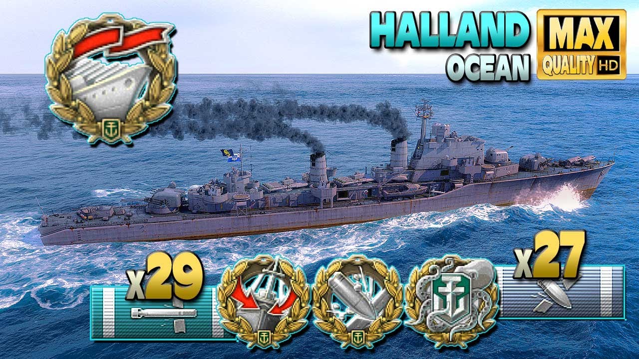 Эсминец Halland: Увлекательная игра в открытом океане - World of Warships