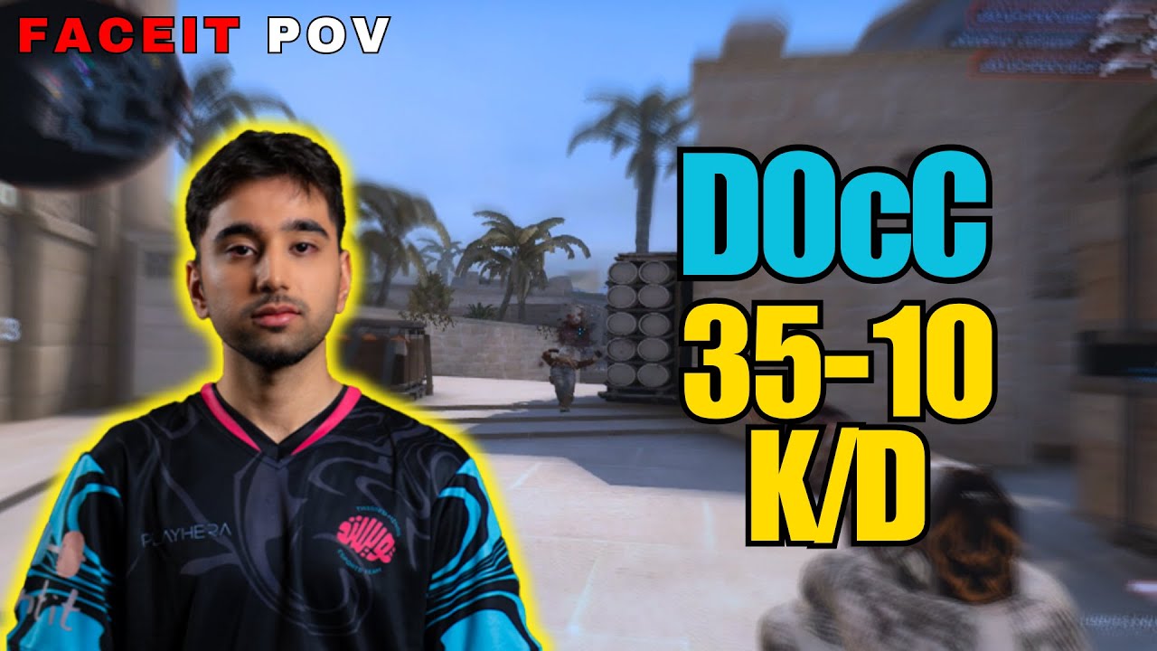 D0cC vs 3000+ elo 35-10 k/d | Faceit Mirage D0cC POV | August 10 2023
