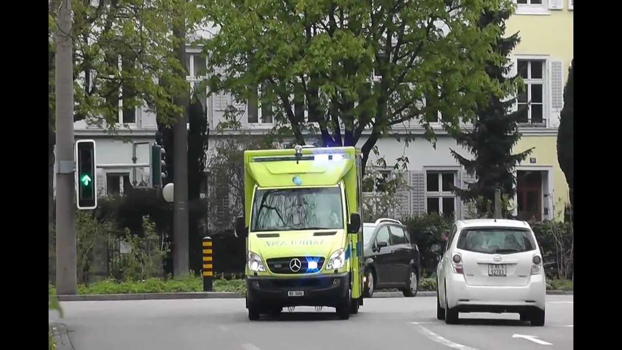 [SCHWEIZ] Viele bunte Einsatzfahrzeuge auf Einsatzfahrt in Basel! (BF/WF/RD) + Alarmgong BF (HD)