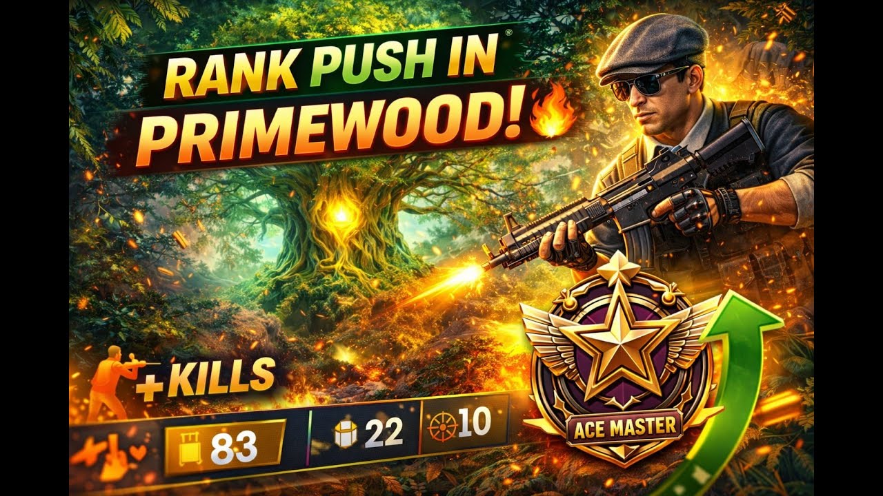 Primewood Rank Push 🔥 | BGMI Ace Master Gameplay | Non-Stop Action