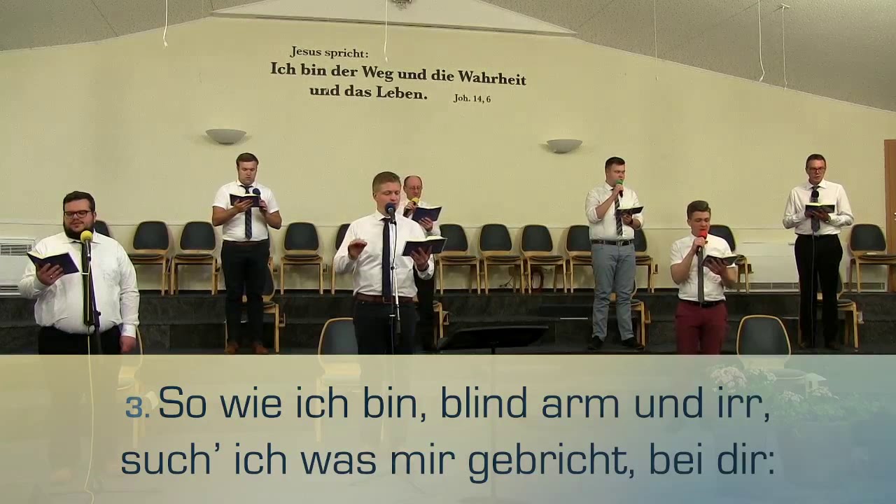 So wie ich bin, so muss es sein