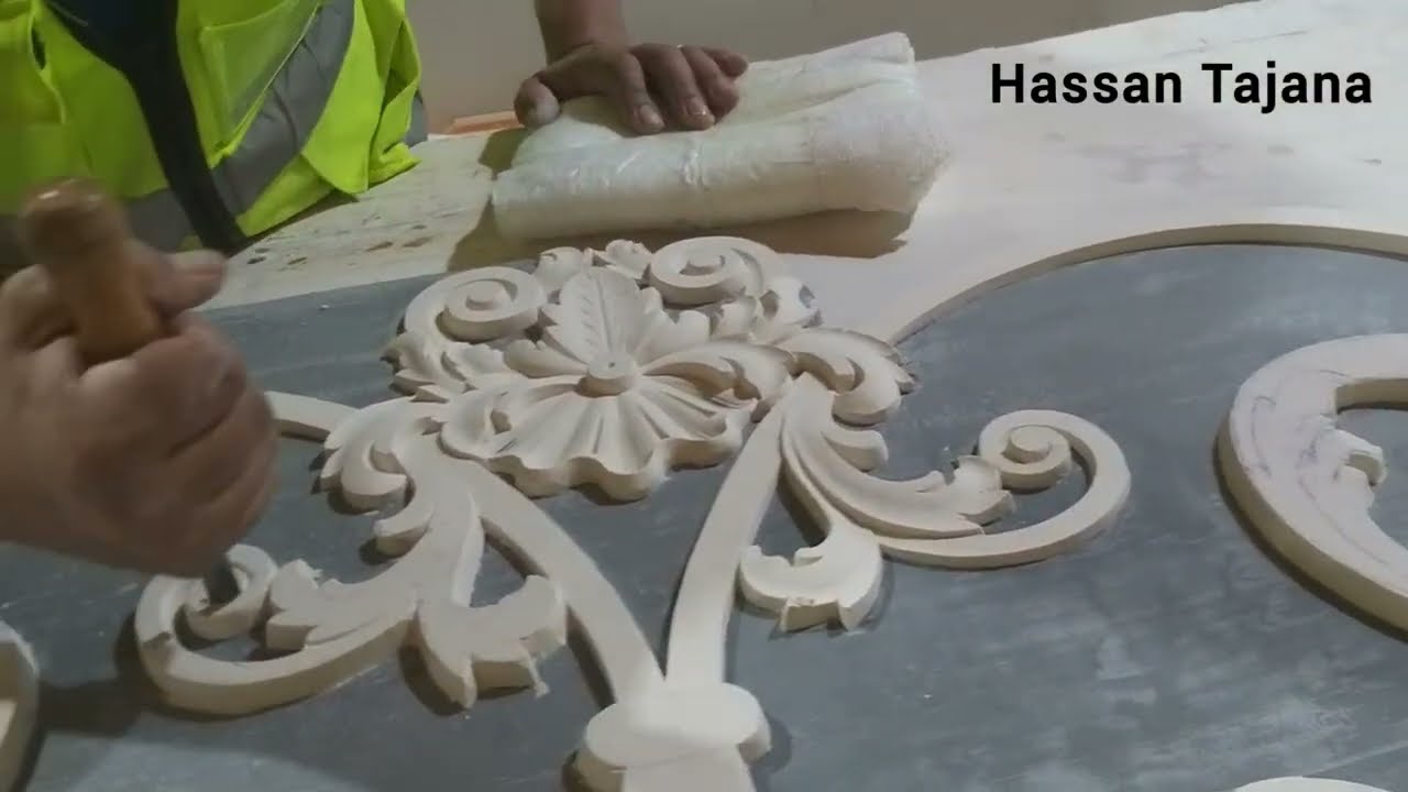 the method of engraving on gypsum from begining to end
