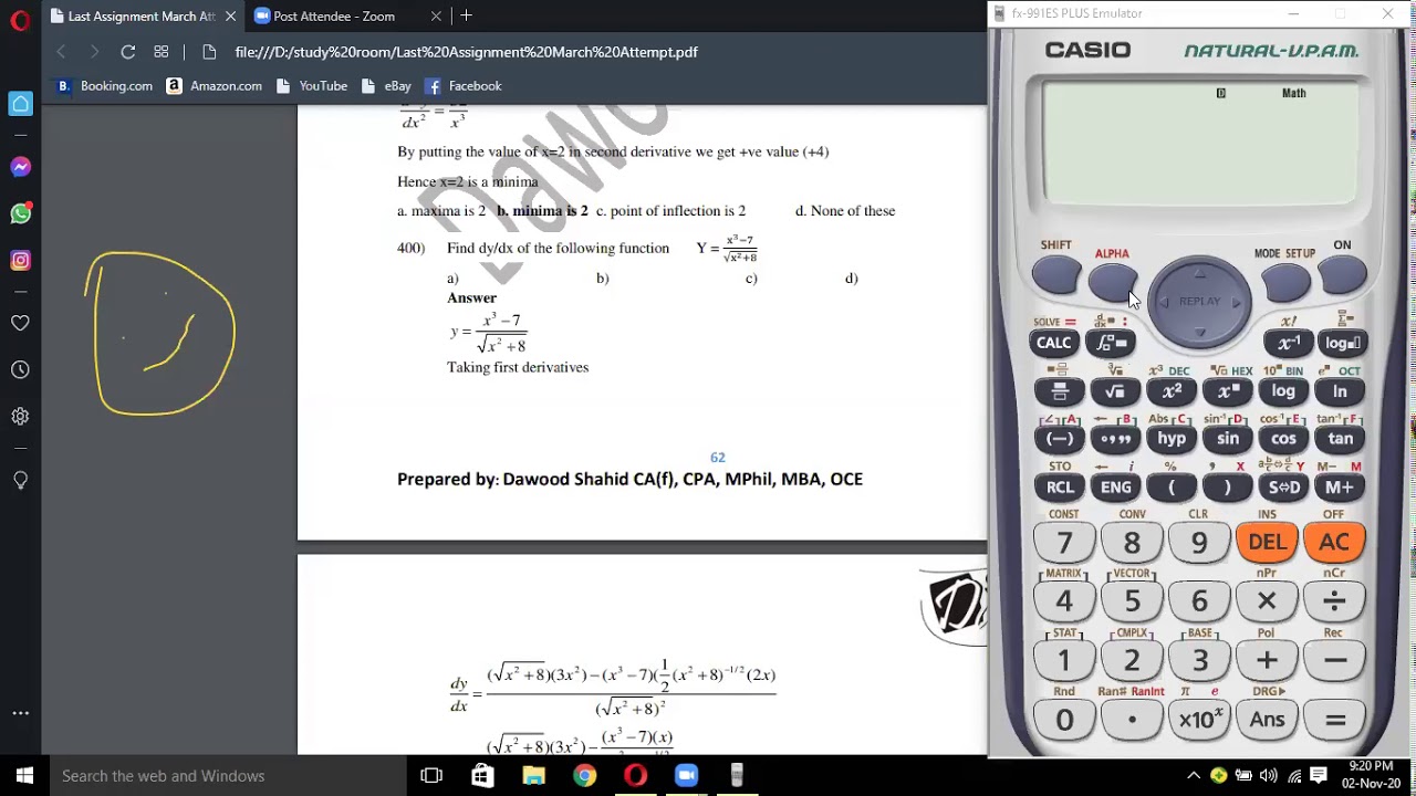 AFC 03 QM Crash Course ll Logarithm, Equations & Derivatives Solution On Calculator ll Class 3 ll