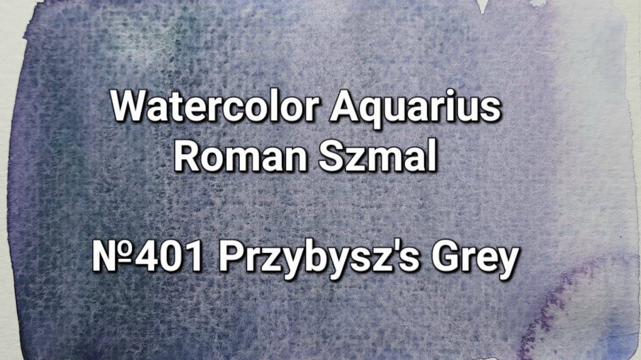 Extra fine watercolour Aquarius Roman Szmal №401 Przybysz's Grey swatching