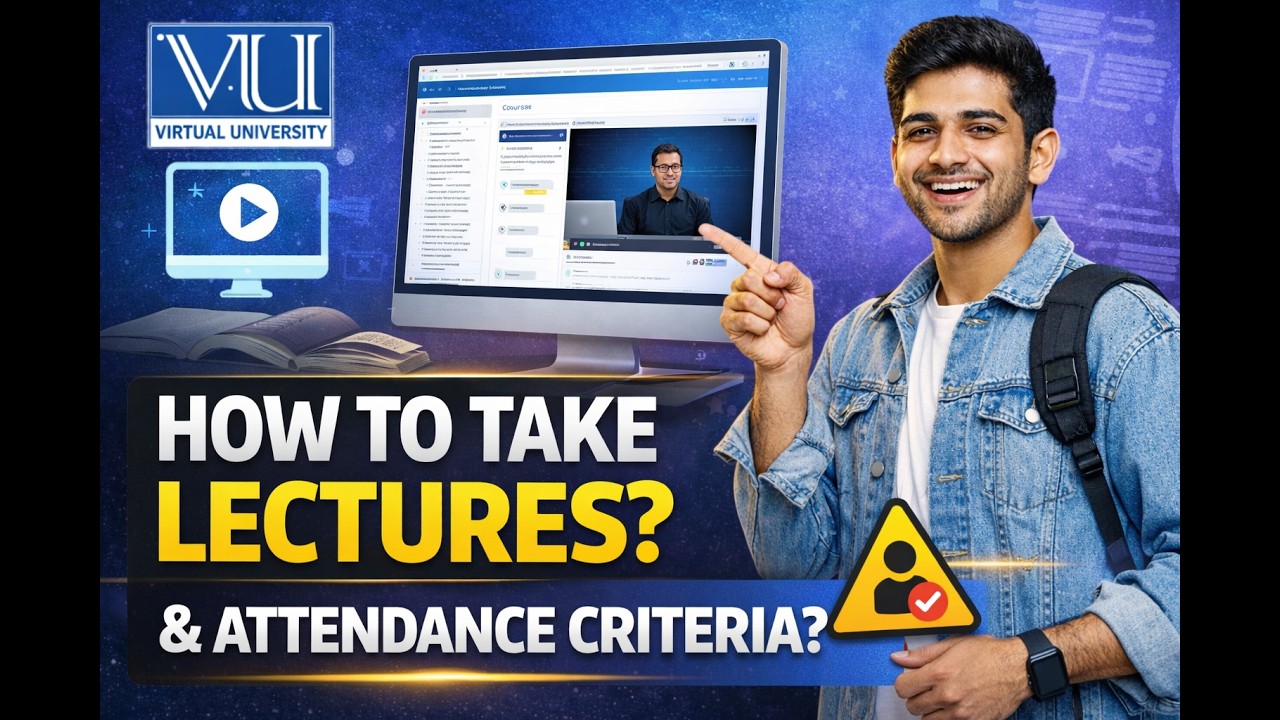 VU Attendance Method 2026 Lecture Kaise Dekhein  Attendance Criteria Full Guide | Virtual University