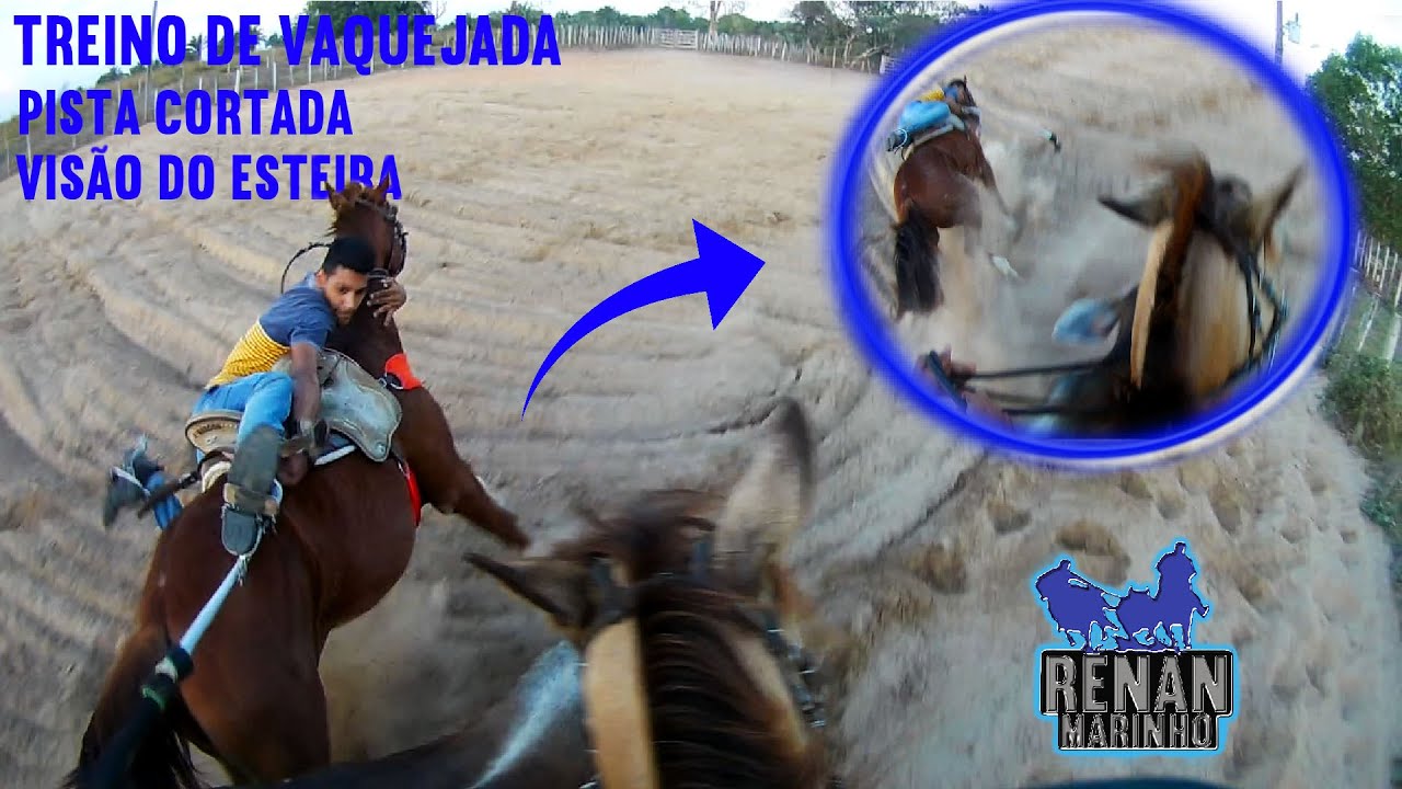 TREINO DE VAQUEJADA - PISTA CORTADA - VIS&Atilde;O DO ESTEIRA