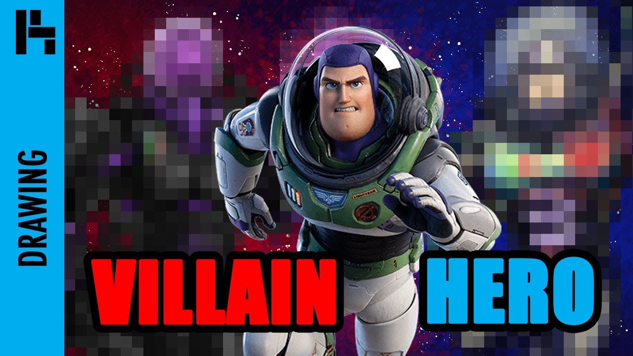 Drawing BUZZ LIGHTYEAR in the DISNEY MULTIVERSE