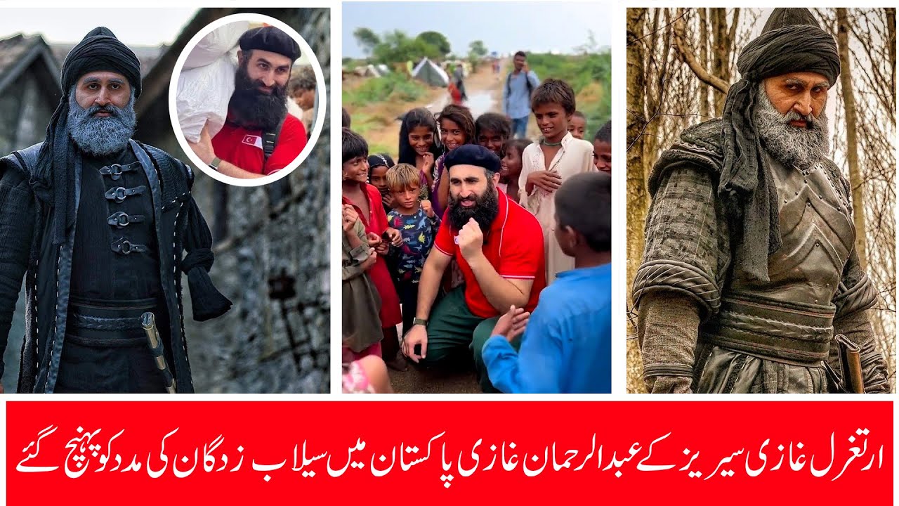 Turkish actor Celal Al aka Abdurrahman Alp of Dirilis: Ertugrul in Pakistan to help flood affectees