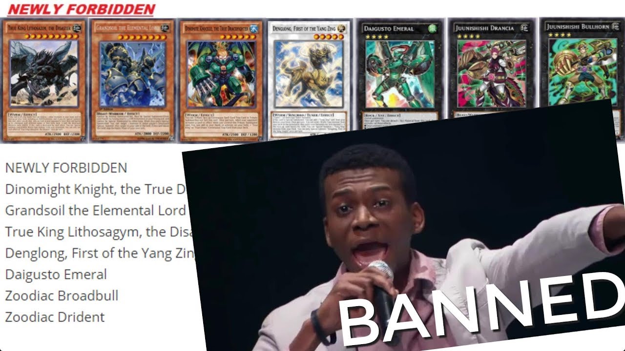 Sept 18, 2017 TCG banlist: Dinomight, Grandsoil, Lithosagym, Denglong & Emeral… BANNED