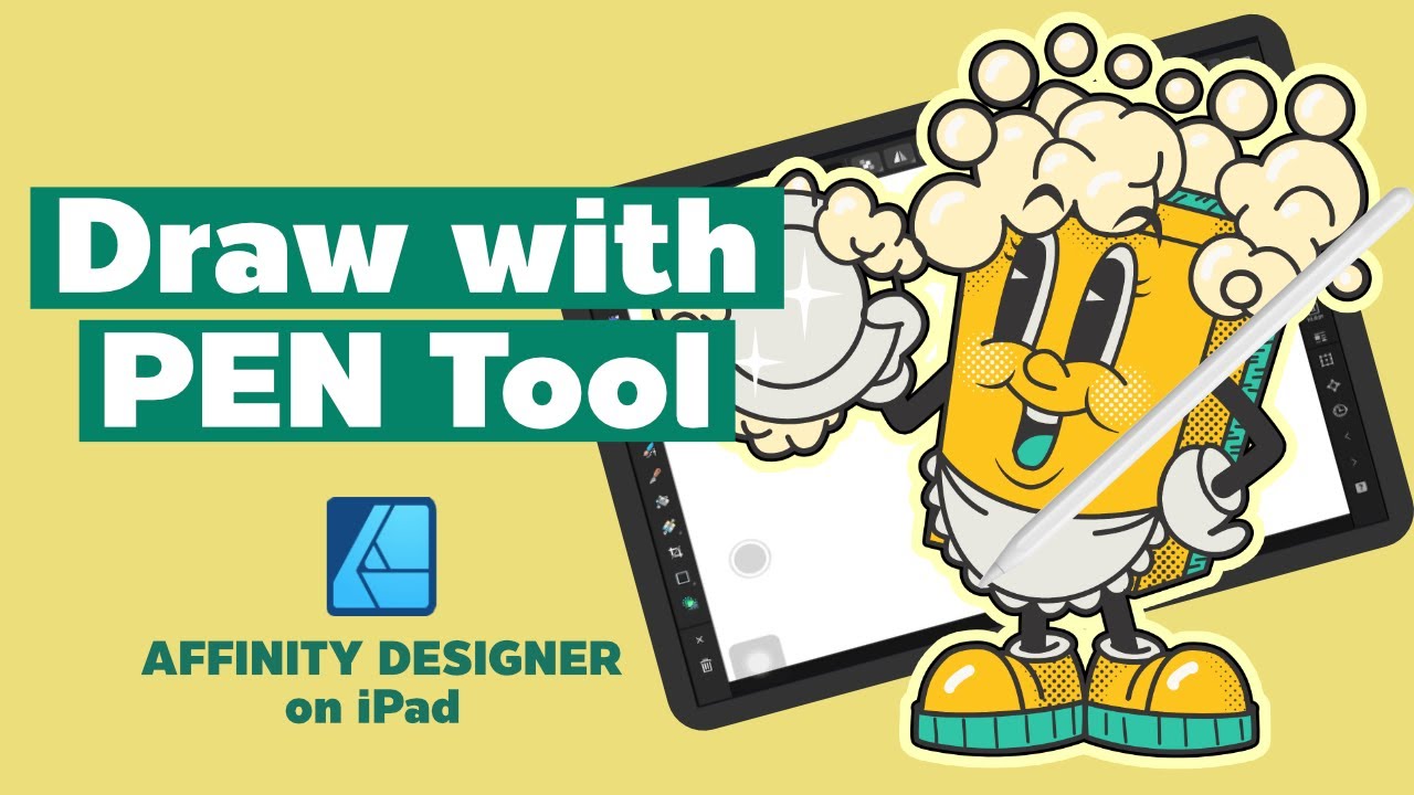 Affinity Designer 2 на iPad: рисование с помощью инструмента «Перо»