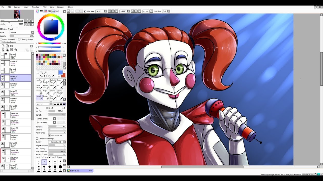 [SpeedPaint] Baby (FNaF: Sister Location)