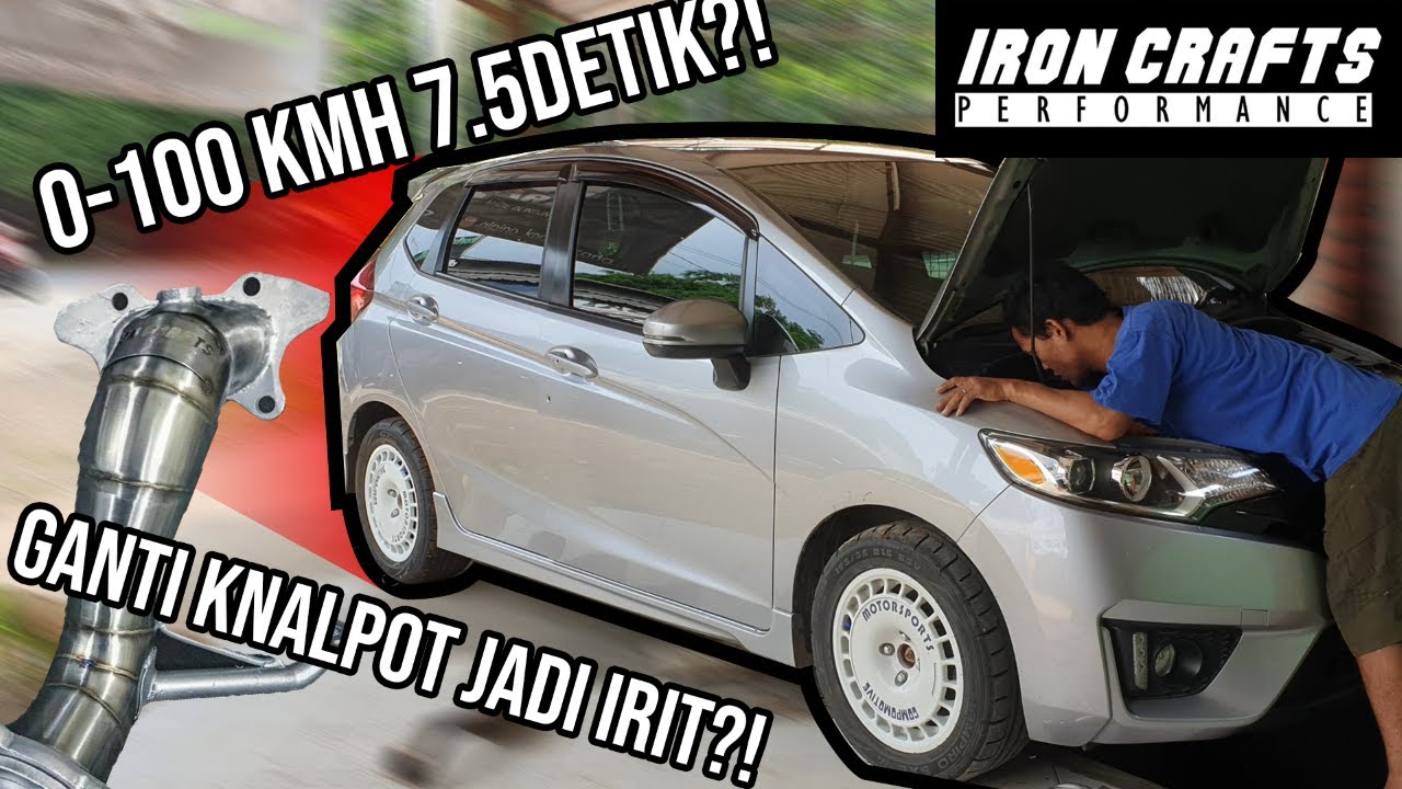 GANTI KNALPOT MALAH MAKIN IRIT?! || Ganti Downpipe + Frontpipe Ironcrafts