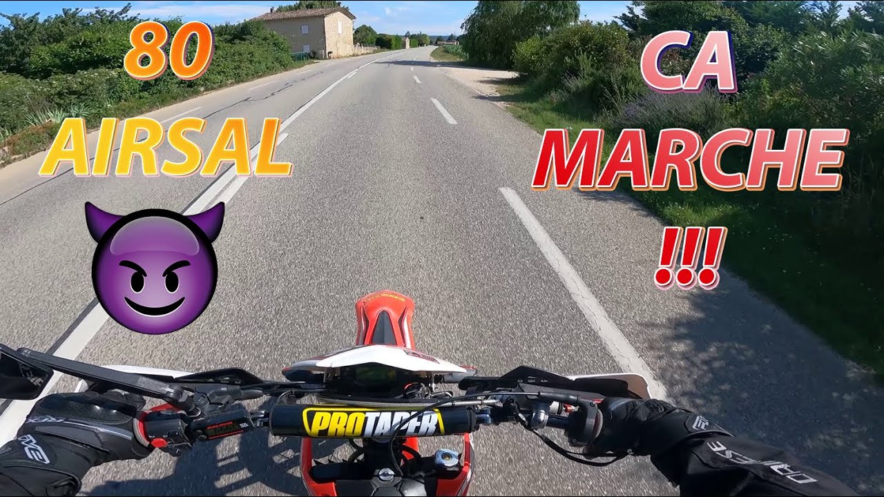 Test 80 Airsal sur route 😈 Ca marche bien pour un 80 !!!